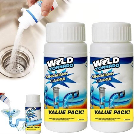 (2 PAC) Wild Tornado Sink & Drain Cleaner – Value Pack